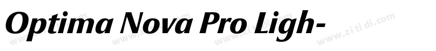 Optima Nova Pro Ligh字体转换